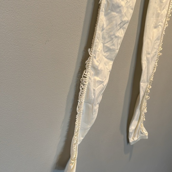 Ya white leggings see thru sides M - Picture 2 of 7